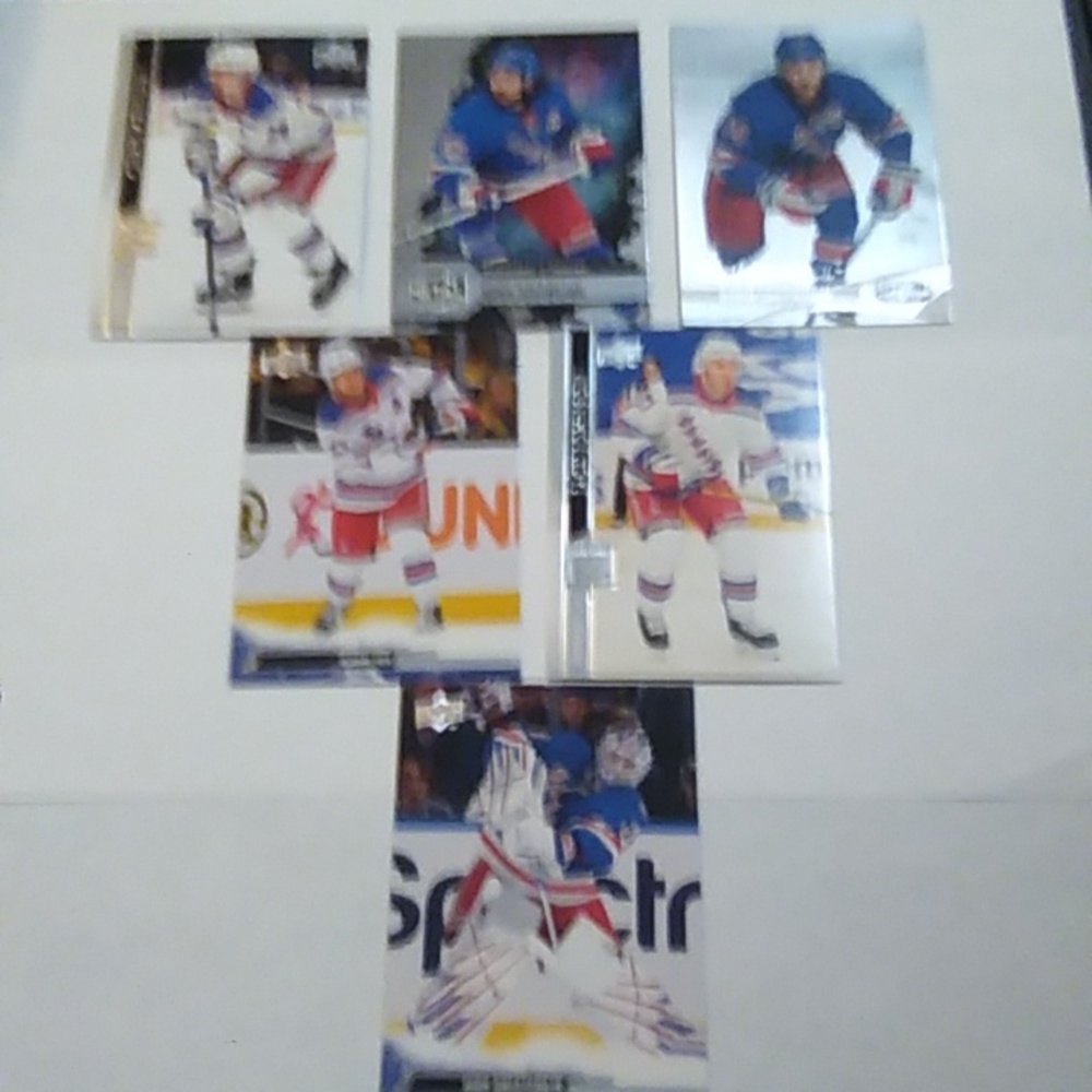 New York Rangers Hockey Cards - 6 Position Cards